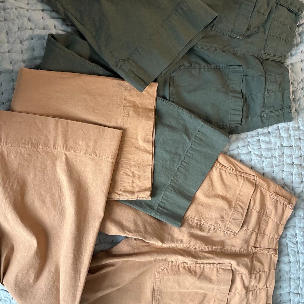 The Colette Crop Wide-Leg Pants by Maeve Size 25 (2 pairs!)
